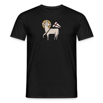 Jesus Christ Agnus Dei Christ - Men's T-Shirt - black - Front - AI Model Male 178 light (178cm)