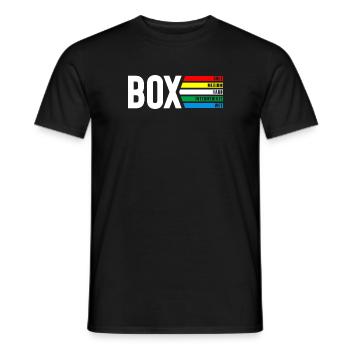 "Box" Grand Prix Tyre Compounds Design - Men's T-Shirt - black - Front - AI Model Male 178 light (178cm)