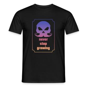 lustiger Spruch, Bart, Beard, Mustache - Männer T-Shirt - Schwarz - Vorne - AI Model Male 178 light (178cm)