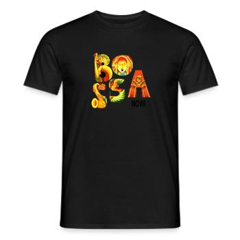 Bossa Nova - Männer T-Shirt - Schwarz - Vorne - AI Model Male 178 light (178cm)