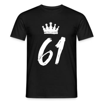 61 Couronne numérique - T-shirt homme - noir - Devant - AI Model Male 178 light (178cm)