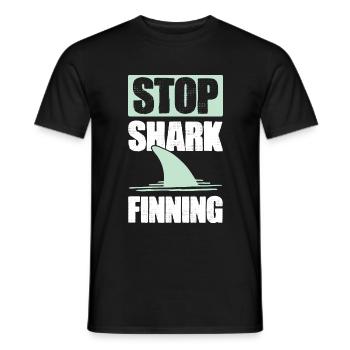 Animal welfare Sharks - Men's T-Shirt - black - Front - AI Model Male 178 light (178cm)