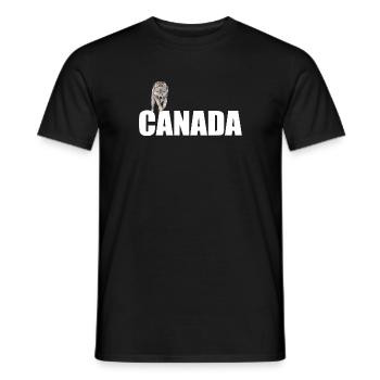 Canada - Men's T-Shirt - black - Front - AI Model Male 178 light (178cm)