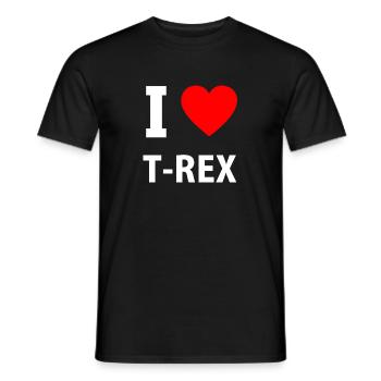 T-Rex - Men's T-Shirt - black - Front - AI Model Male 178 light (178cm)