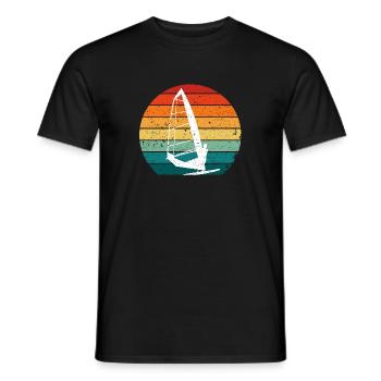 Windsurfing Windsurfer Wellenweiten Wind Wasser - Männer T-Shirt - Schwarz - Vorne - AI Model Male 178 light (178cm)