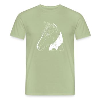 Paint Horse - Männer T-Shirt - Sage - Vorne - AI Model Male 178 light (178cm)