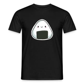 Chibi Onigiri - Männer T-Shirt - Schwarz - Vorne - AI Model Male 178 light (178cm)