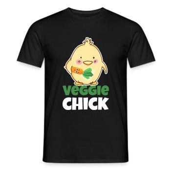 Vegetarian Vegetarian Vegan Gift Idea - Men's T-Shirt - black - Front - AI Model Male 178 light (178cm)