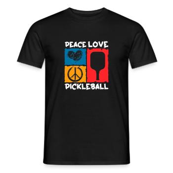 Pickleball Pickleball Joueur Pickleball Raquette - T-shirt homme - noir - Devant - AI Model Male 178 light (178cm)