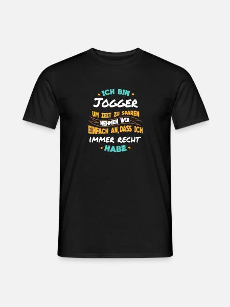 Joggen - Ich bin Jogger - Männer T-Shirt - Schwarz