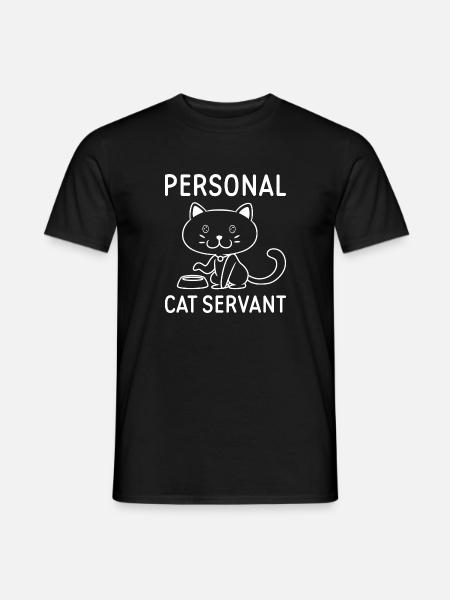 Personal Cat Servant - Men's T-Shirt - black