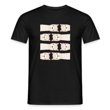Alpaka motif Lama - T-shirt homme - noir - Devant - AI Model Male 178 light (178cm)