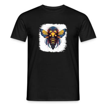 beehive insect gift jokes birthday present idea - Men's T-Shirt - black - Front - AI Model Male 178 light (178cm)