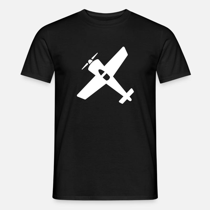 Flugzeug Geschenk Modellflugzeug - Männer T-Shirt - Schwarz