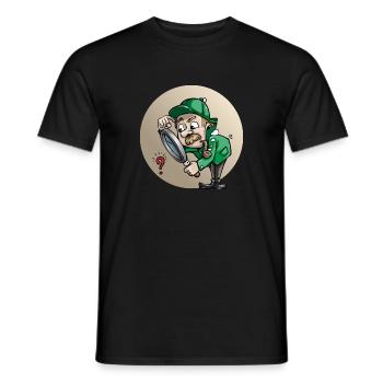 Detectiv - Männer T-Shirt - Schwarz - Vorne - AI Model Male 178 light (178cm)