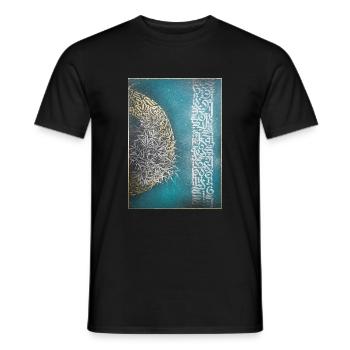 Calligraffiti - Wachstum - Männer T-Shirt - Schwarz - Vorne - AI Model Male 178 light (178cm)