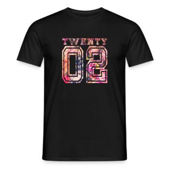 vingt 2002 - T-shirt homme - noir - Devant - AI Model Male 178 light (178cm)