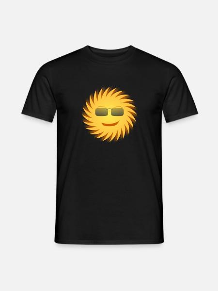 Sun with sunglasses. Gift - Men's T-Shirt - black