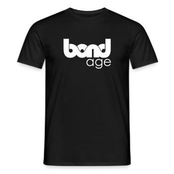 008 bondage - Men's T-Shirt - black - Front - AI Model Male 178 light (178cm)