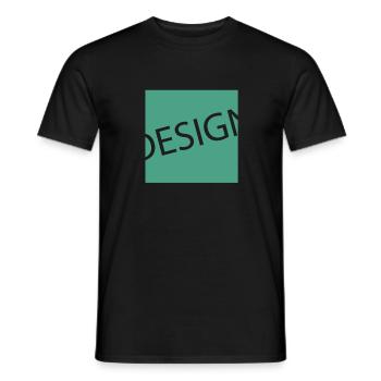 design - Men's T-Shirt - black - Front - AI Model Male 178 light (178cm)