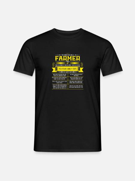FARMER - Männer T-Shirt - Schwarz