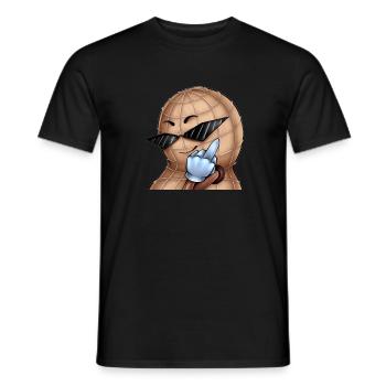 Moyen doigt écrou - T-shirt homme - noir - Devant - AI Model Male 178 light (178cm)