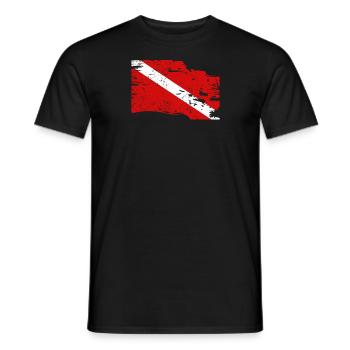 Pavillon de plongée - T-shirt homme - noir - Devant - AI Model Male 178 light (178cm)