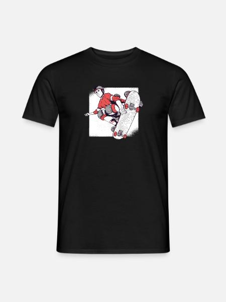 Vintage Skater Boy gift idea for Nerds - Men's T-Shirt - black