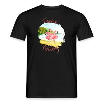 Tropical Feeling - Männer T-Shirt - Schwarz - Vorne - AI Model Male 178 light (178cm)