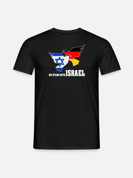We stand with Israel - Men's T-Shirt - black
