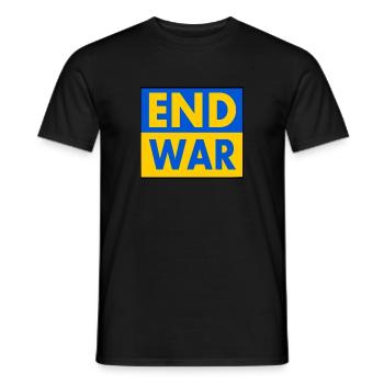 End war - Men's T-Shirt - black - Front - AI Model Male 178 light (178cm)