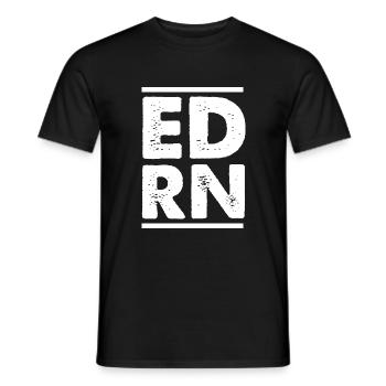 Notated nurse - Men's T-Shirt - black - Front - AI Model Male 178 light (178cm)