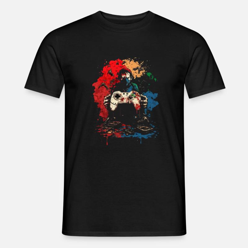 Gioco - T-shirt uomo - nero