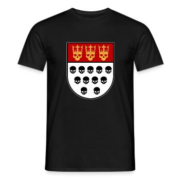 Schädel-Köln - Männer T-Shirt - Schwarz - Vorne - AI Model Male 178 light (178cm)