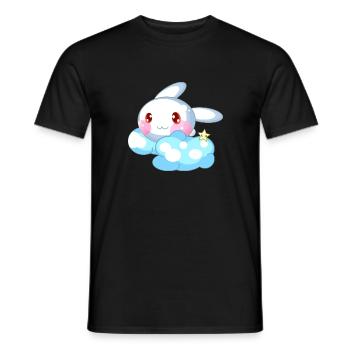 Rabbit cute kids - Men's T-Shirt - black - Front - AI Model Male 178 light (178cm)
