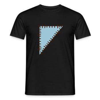 flicken3 - Männer T-Shirt - Schwarz - Vorne - AI Model Male 178 light (178cm)