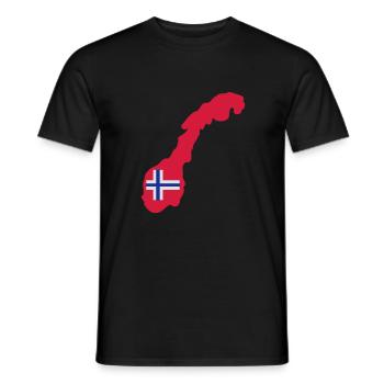 Norwegen - Men's T-Shirt - black - Front - AI Model Male 178 light (178cm)