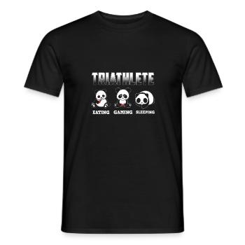 Triathlon Shirt · Triathlete · Condition - Men's T-Shirt - black - Front - AI Model Male 178 light (178cm)