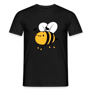 Abeille mignonne volante - T-shirt homme - noir - Devant - AI Model Male 178 light (178cm)