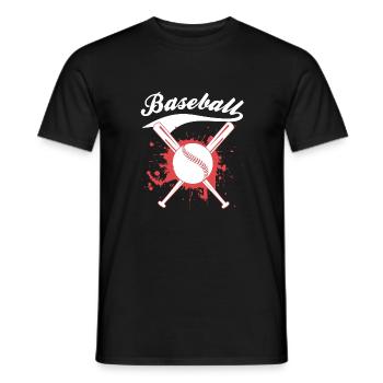 BASE-BALL - T-shirt homme - noir - Devant - AI Model Male 178 light (178cm)