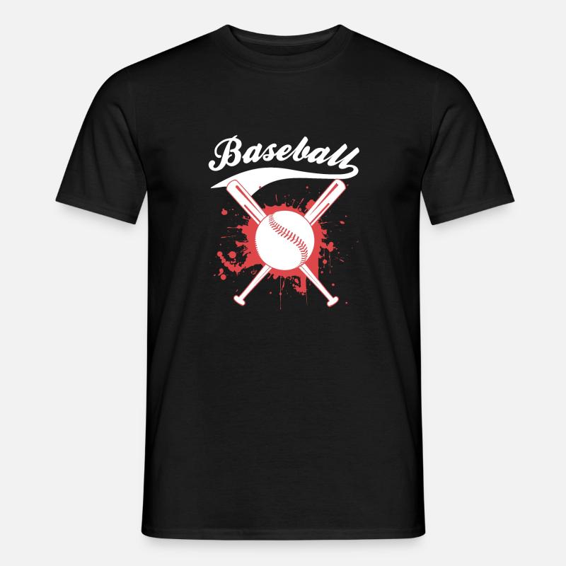 BASEBALL - Männer T-Shirt - Schwarz