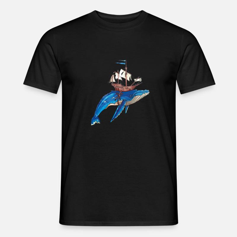 Magic Whale - Whale - Men's T-Shirt - black