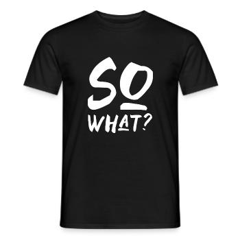 alors quoi et dire en écrivant l'anglais - T-shirt homme - noir - Devant - AI Model Male 178 light (178cm)