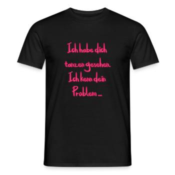 Ich habe dich tanzen gesehen - Männer T-Shirt - Schwarz - Vorne - AI Model Male 178 light (178cm)