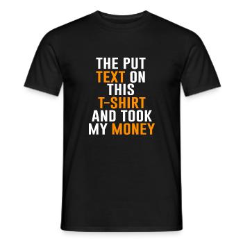 T - Chemise Drôle Dictons Humour Cool Dicton - T-shirt homme - noir - Devant - AI Model Male 178 light (178cm)