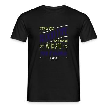 roman cadeau blog verjaardag bmx gelukkig geweldig - Heren T-shirt - zwart - Voor - AI Model Male 178 light (178cm)