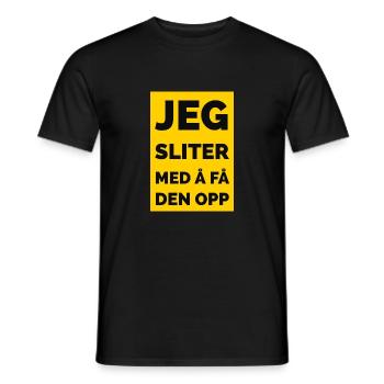 J'ai du mal à le relever - T-shirt homme - noir - Devant - AI Model Male 178 light (178cm)