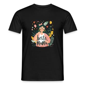 Beste Mama Muttertag - Männer T-Shirt - Schwarz - Vorne - AI Model Male 178 light (178cm)