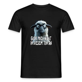 Don't look at me in that tone, funny sheep - Men's T-Shirt - black - Front - AI Model Male 178 light (178cm)