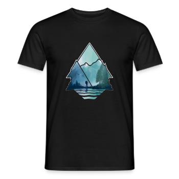 Dans la nature sauvage - T-shirt homme - noir - Devant - AI Model Male 178 light (178cm)